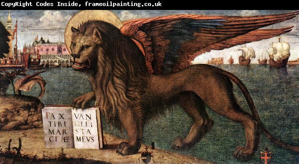 CARPACCIO, Vittore The Lion of St Mark (detail) dsf